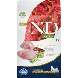N&D QUINOA DOG Weight Management Lamb & Broccoli Mini 800g granule pro psy