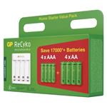 Nabíjačka batérií GP Eco E411 + 4× AA 2100 + 4× AAA 800