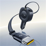 Nabíjačka do auta Baseus PrimeTrip VR2 USB-C 1,5 m 30 W 1x USB-C čierna