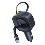 Nabíjačka do auta Baseus PrimeTrip VR2 USB-C 1,5 m 30 W 1x USB-C čierna