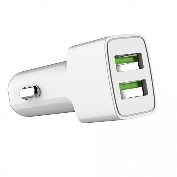 Nabíjačka do auta ColorWay 2x USB 12 W, biela