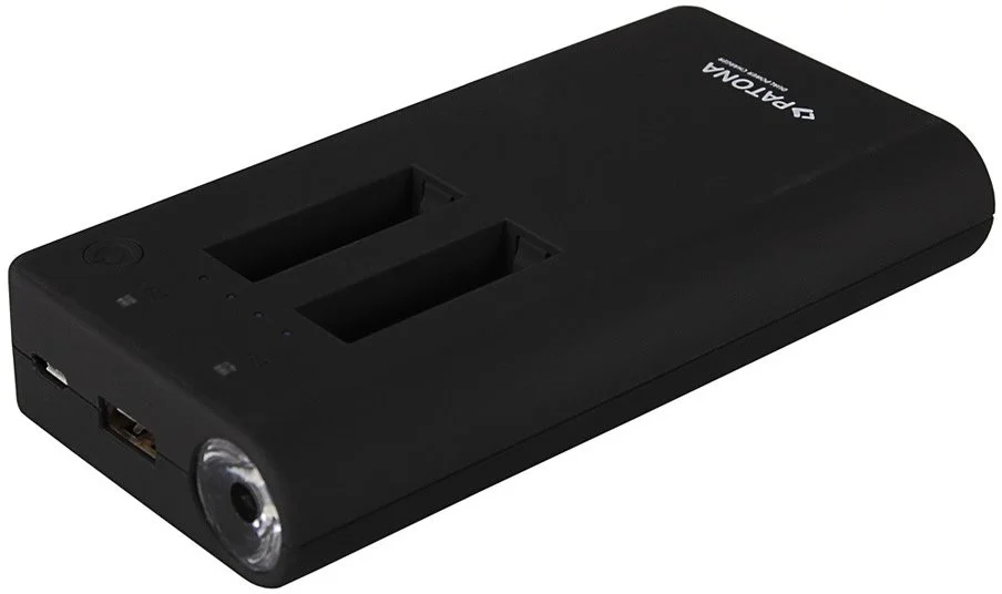 Nabíjačka PATONA pre digitálnu kameru Dual GoPro Hero 4 s powerbankou 7500 mAh
