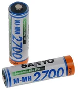 Nabíjecí baterie AA Sanyo 2700mAh Ni-Mh 1ks Bulk