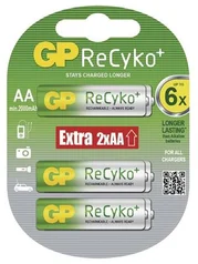 Nabíjecí baterie GP Recyko+ 2000 mAh R6 (AA), 6 kusů (4+2 Ks zdarma)