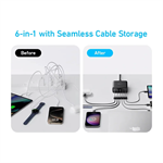 Nabíjecí stanice Anker 112W 3xUSB-C, 3xUSB černá