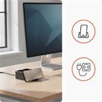 Nabíjecí stanice Huslog 15W 2xzásuvka, 2xUSB-C, 2xUSB, 1x držák na telefon černá