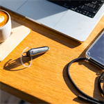 Náhlavná súprava Bluetooth FIXED Talk, čierna