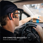 Náhlavná súprava Bluetooth FIXED Talk Pro s ENC a otvoreným dizajnom, čierna
