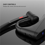 Náhlavná súprava Bluetooth FIXED Talk Pro s ENC a otvoreným dizajnom, čierna