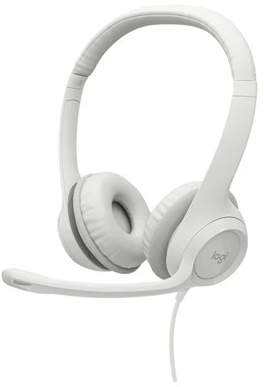 Náhlavná súprava Logitech USB H390, biela