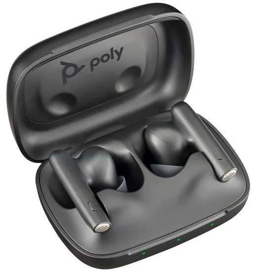 Náhlavná súprava Poly bluetooth Voyager Free 60, adaptér BT700 USB-C, nabíjacie puzdro, čierna