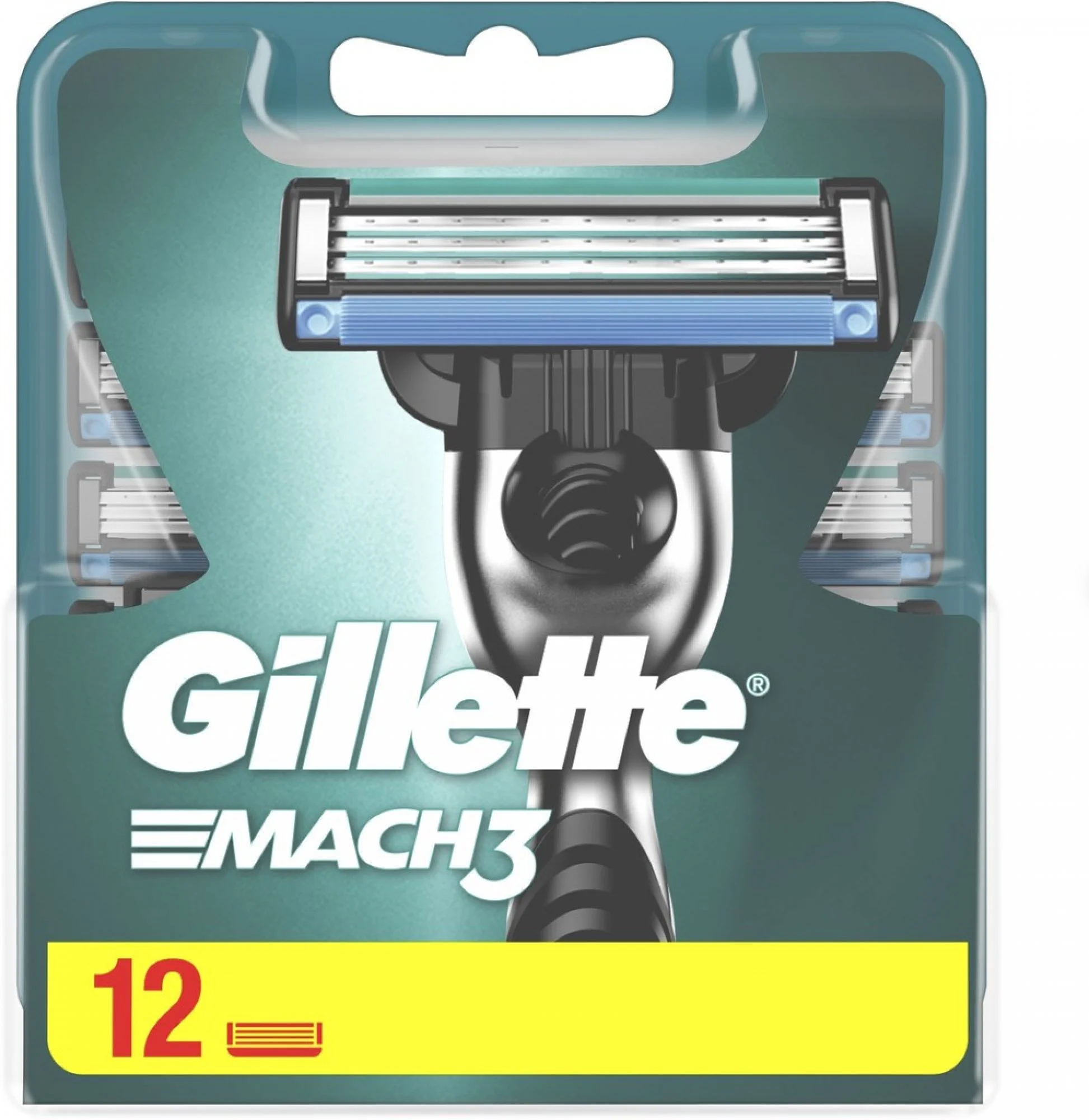 Náhradné čepele Gillette Mach3, 12 ks