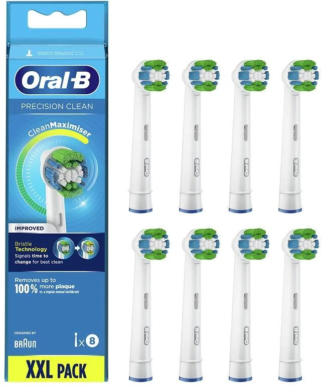 Náhradné hlavice Oral-B EB 20-4 PRO Precision Clean, 8 ks
