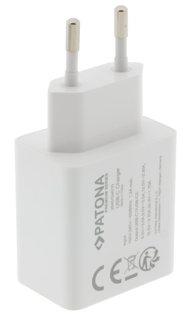 Napájací adaptér PATONA Napájanie 35W 2xUSB-C -PD 3.0