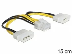 Napájací kábel Delock 8 Pin EPS > 2 x 4 Pin molex