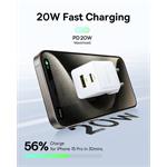 Napájacia nabíjačka Baseus Palm 20W, 1xUSB, 1xUSB-C biela