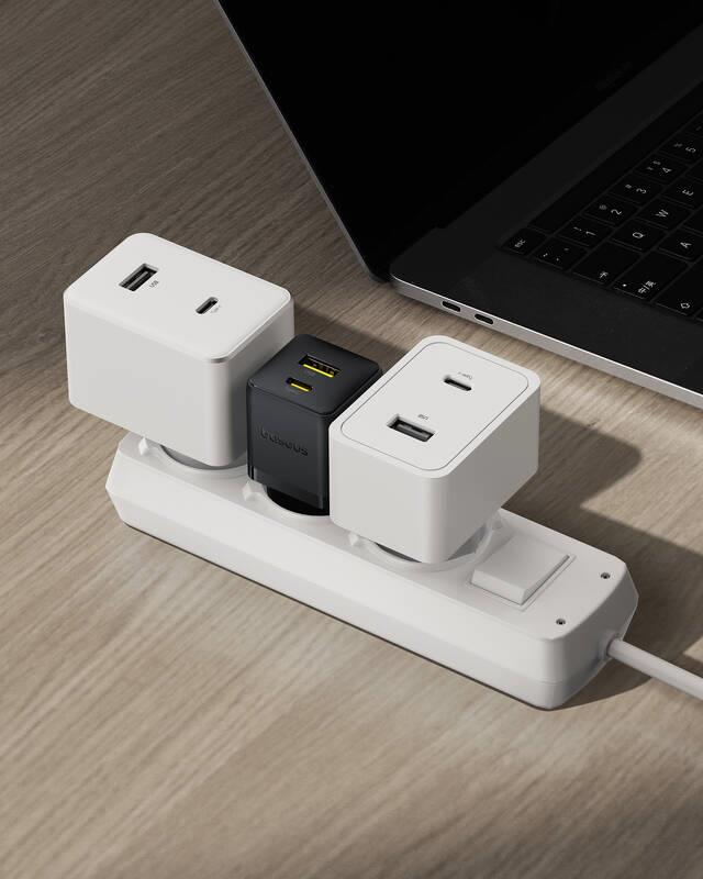 Napájacia nabíjačka Baseus Palm 20W, 1xUSB, 1xUSB-C čierna