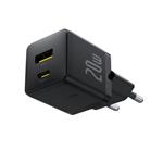 Napájacia nabíjačka Baseus Palm 20W, 1xUSB, 1xUSB-C čierna
