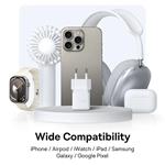 Napájacia nabíjačka Baseus Palm 30W, 1xUSB, 1xUSB-C biela