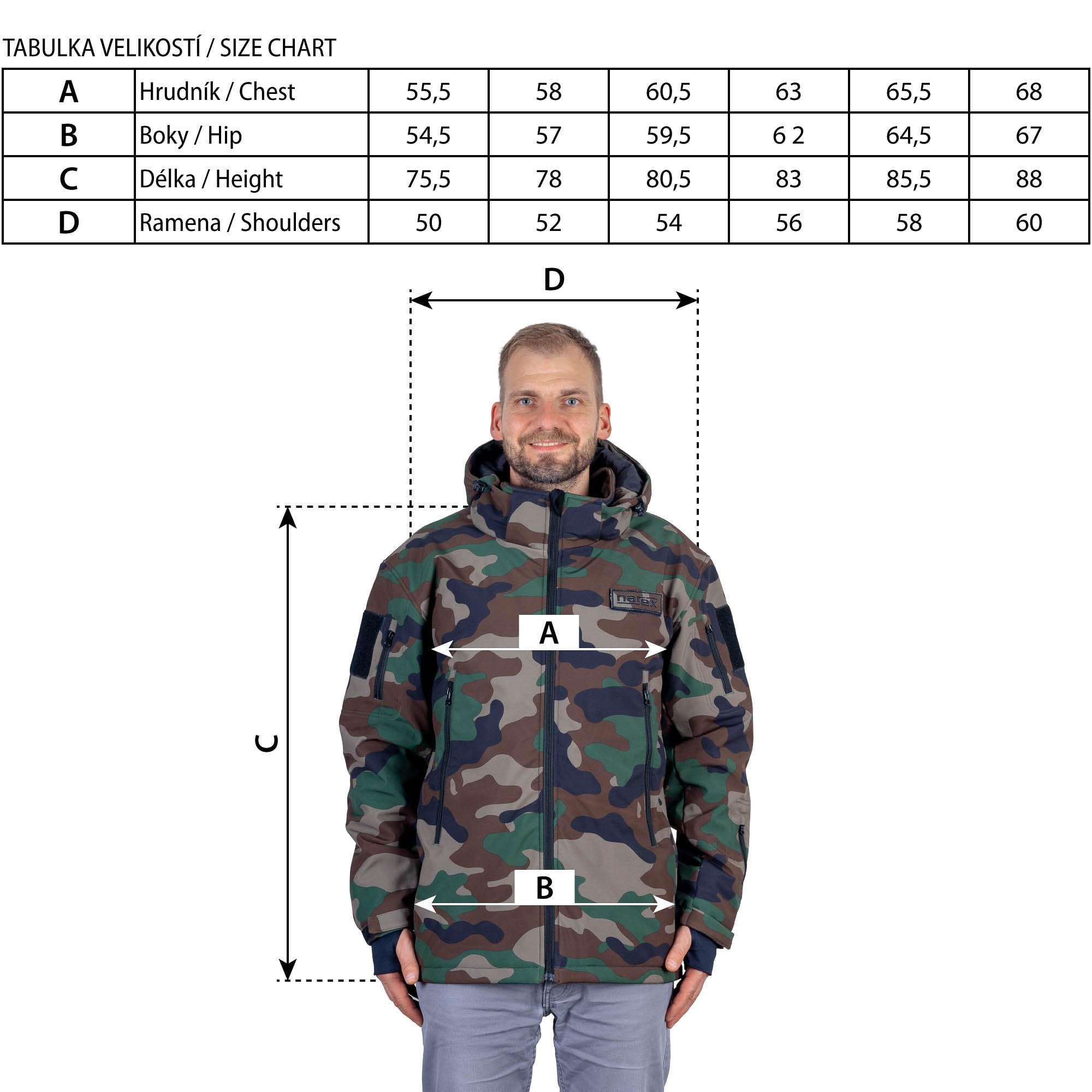 Narex CHJ-XL Vyhřívaná bunda
