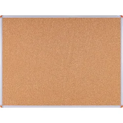 Nástenná skrinka Aveli BASIC Cork 120x90 cm, hliníkový rám
