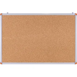 Nástenná skrinka Aveli BASIC Cork 90x60 cm, hliníkový rám