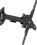Nástenný držiak na televízor SBOX, naklápací a otočný, pre uhlopriečky 13"–43", nosnosť 20 kg, čierny (LCD-221-2)
