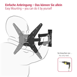 Nástenný držiak na TV Hama, 400x400, pohyblivý, 25 kg