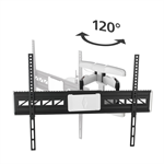 Nástenný držiak na TV Hama XL, pohyblivý, 800x600, biely/čierny
