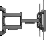Nástenný držiak SBOX 43"–100", naklápací a otočný, nosnosť až 60 kg, čierny (PLB-8148)