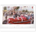 Nástěnný kalendář Oldtimers – Václav Zapadlík 2024, 64 × 42 cm