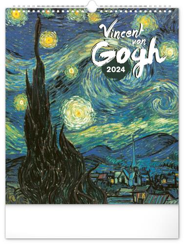 Nástěnný kalendář Vincent van Gogh 2024, 30 × 34 cm