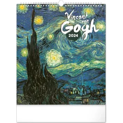 Nástěnný kalendář Vincent van Gogh 2024, 30 × 34 cm