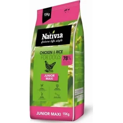 Nativia Junior Maxi 15kg granule pro štěňata