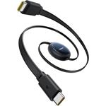 Navíjecí kabel Baseus Nomos USB-C/USB-C 1,5m 100W černý