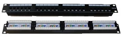 NE PATCH PANEL 19" 24 x RJ45 Cat.6 1U - plast.modul 3091