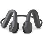 NEDIS bezdrátová sluchátka + mikrofon/ Bone Conduction/ výdrž 6,5 hodin/ ovládání hlasitosti/ IPX5/ šedé