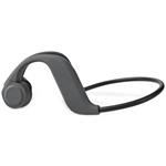 NEDIS bezdrátová sluchátka + mikrofon/ Bone Conduction/ výdrž 6,5 hodin/ ovládání hlasitosti/ IPX5/ šedé