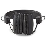 NEDIS bezdrátová sluchátka + mikrofon/ ON-EAR/ výdrž 15 hodin/ ovládání stiskem/ ovládání hlasitosti/ černé