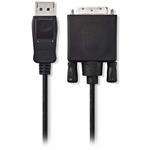 NEDIS kabel DisplayPort - DVI/ zástrčka DisplayPort - 24+1pinová zástrčka DVI-D/ černý/ 2m