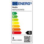 NEDIS Wi-Fi chytré dekorativní LED/ teplá až studená bílá/ 50 LED's/ Android & iOS/ Nedis® SmartLife/ 5 m
