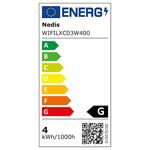 NEDIS Wi-Fi smart dekoratívna LED dióda/ studená biela/ 400 LED diód/ Android a iOS/ Nedis® SmartLife/ 8 m
