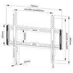 Neomounts WL30-550BL16, držiak TV 40-75"