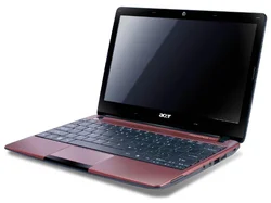 Netbook ACER Aspire ONE 722 11,6" LED AMD C60 2GB 320GB SD WiFi BT CAM W7HP-64 RED