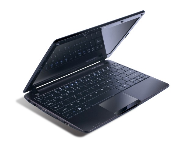 Netbook ACER Aspire ONE 722 11,6" LED AMD C60 4GB 320GB SD WiFi BT CAM W7HP-64 BLACK