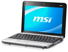 Netbook MSI U135 WIND 10" Atom N450,1GB,250GB,no DVD,WiFi,CAM,W7S - Silver
