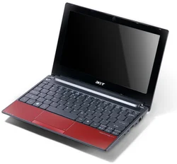 NetbookACER Aspire ONE D255e 10,1"LED Atom N455 1GB 250GB SD WiFi CAM BT W7S+Android RED