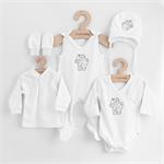 New Baby 5-dílná kojenecká soupravička do porodnice Classic bílá, vel. 62 (3-6m)
