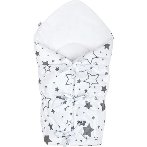 New Baby Classic Lace-up Wrap White Stars Grey