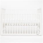 New Baby Dětská postýlka BASIC se stahovací bočnicí bílá